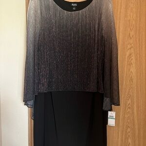 SLNY Black and Silver Dress